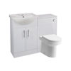 Picture of <3 Hemlock 650mm Basin Unit & WC Unit Pack - White Gloss