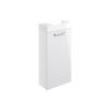 Picture of <3 Pear 410mm Floor Standing 1 Door Basin Unit & Basin - White Gloss