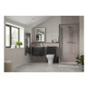 Picture of <3 Pear 410mm Floor Standing 1 Door Basin Unit & Basin - Anthracite Gloss