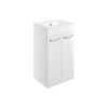 Picture of <3 Pear 510mm Floor Standing 2 Door Basin Unit & Basin - White Gloss