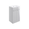 Picture of <3 Pear 510mm Floor Standing 2 Door Basin Unit & Basin - Grey Gloss