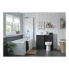 Picture of <3 Hazel 1100mm Floor Standing L-Shape Pack & Basin (LH) - White Gloss