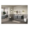 Picture of <3 Bamboo 605mm Wall Hung Basin Unit & Basin - Grey Ash