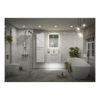 Picture of <3 Bass 610mm 2 Drawer Wall Unit & Basin - White Gloss