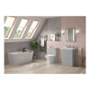 Picture of <3 Bass 610mm 2 Drawer Wall Unit & Basin - Grey Gloss