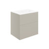 Picture of <3 Berry 610mm Wall Hung 2 Drawer Basin Unit & Basin - Matt Latte