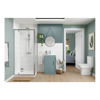 Picture of <3 Bonsai 510mm Floor Standing Unit Inc. Basin - Matt Sea Green