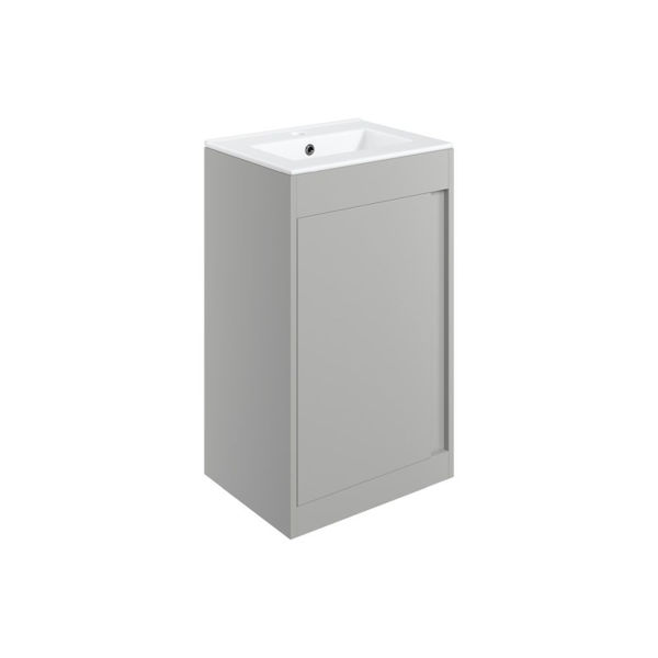 Picture of <3 Bonsai 510mm Floor Standing Unit Inc. Basin - Matt Light Grey