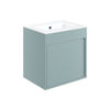 Picture of <3 Bonsai 510mm Wall Hung Unit Inc. Basin - Matt Sea Green