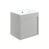 Picture of <3 Bonsai 510mm Wall Hung Unit Inc. Basin - Matt Light Grey