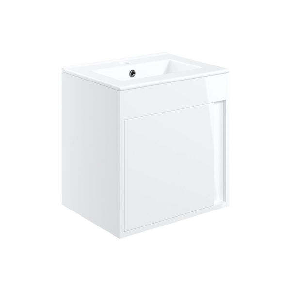 Picture of <3 Bonsai 510mm Wall Hung Unit Inc. Basin - White Gloss