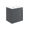 Picture of <3 Bonsai 510mm Wall Hung Unit Inc. Basin - Matt Graphite Grey