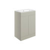 Picture of <3 Berry 615mm Floor Standing 2 Door Basin Unit & Basin - Matt Latte