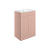 Picture of <3 Berry 615mm Floor Standing 2 Door Basin Unit & Basin - Matt Antique Rose