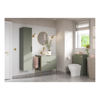 Picture of <3 Berry 615mm Floor Standing 2 Door Basin Unit & Basin - Matt Olive Green