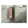 Picture of <3 Berry 615mm Floor Standing 2 Door Basin Unit & Basin - Matt Olive Green