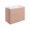 Picture of <3 Berry 815mm Wall Hung 2 Drawer Basin Unit & Basin - Matt Antique Rose