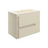 Picture of <3 Bing 805mm Wall Hung 2 Drawer Basin Unit & Co-ordinating Basin - Matt Cotton & Oak Effect