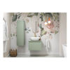 Picture of <3 Butterfly 615mm Wall Hung 1 Drawer Basin Unit & Basin - Matt Willow Green