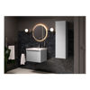 Picture of <3 Butterfly 615mm Wall Hung 1 Drawer Basin Unit & Basin - Matt Mineral Grey