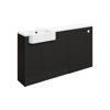 Picture of <3 Beat 1542mm Basin  WC & 1 Door Unit Pack (RH) - Matt Graphite Grey