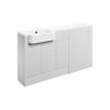 Picture of <3 Beat 1542mm Basin  WC & 3 Drawer Unit Pack (LH) - Matt White