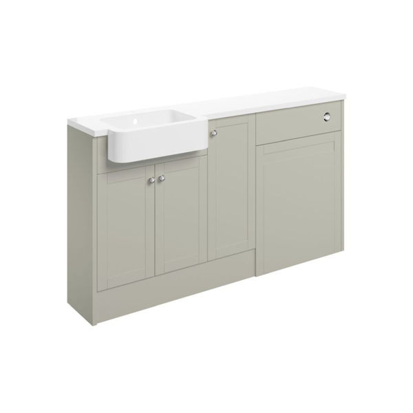 Picture of <3 Eucalyptus 1542mm Basin  WC & 1 Door Unit Pack (RH) - Matt Latte