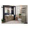 Picture of <3 Blaze 1242mm Basin & WC Unit Pack (LH) - Nebraska Oak