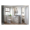 Picture of <3 Blaze 1242mm Basin & WC Unit Pack (LH) - Light Grey Gloss