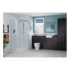 Picture of <3 Blaze 1242mm Basin & WC Unit Pack (LH) - Matt Graphite Grey