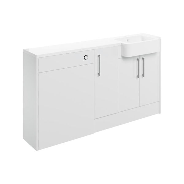 Picture of <3 Blaze 1542mm Basin  WC & 1 Door Unit Pack (LH) - White Gloss