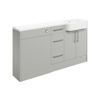 Picture of <3 Blaze 1542mm Basin  WC & 3 Drawer Unit Pack (LH) - Light Grey Gloss