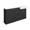 Picture of <3 Blaze 1542mm Basin  WC & 3 Drawer Unit Pack (LH) - Matt Graphite Grey