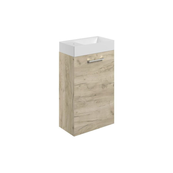 Picture of <3 Pear 410mm Wall Hung 1 Door Basin Unit & Basin - Oak