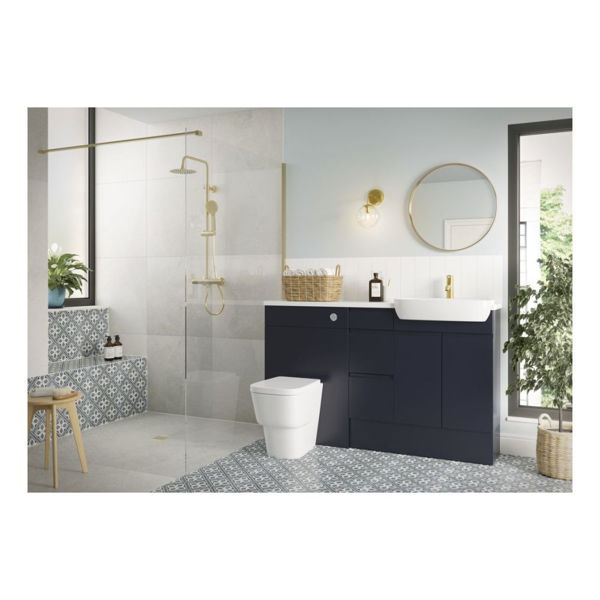 Picture of <3 Sage Slim Fitted Furniture - Matt Indigo Blue